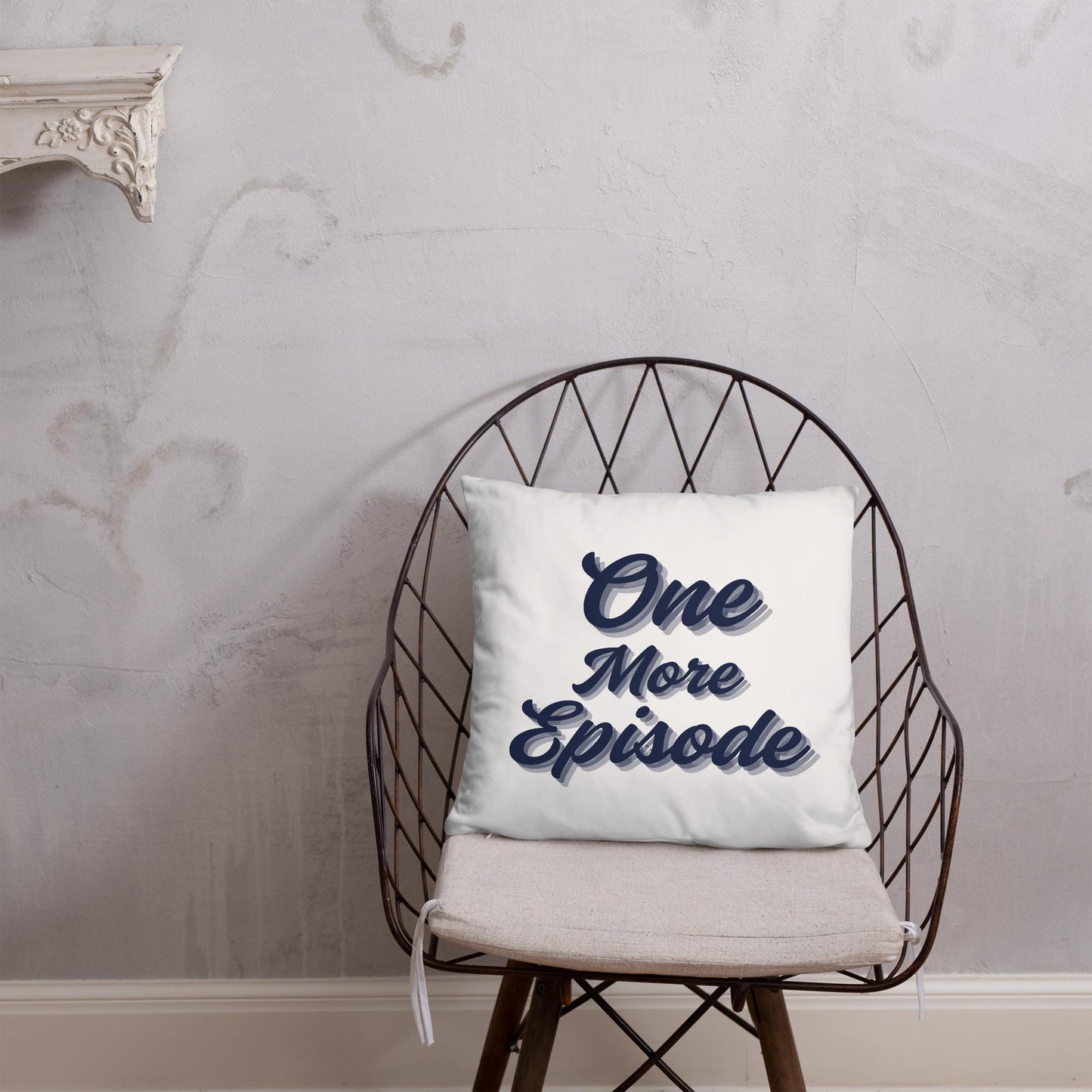 One More Episode Throw Pillow — K-Drama Fan Room Decor