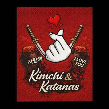 Kimchi & Katanas K-Drama Throw Blanket – Korean Drama Lover Gift