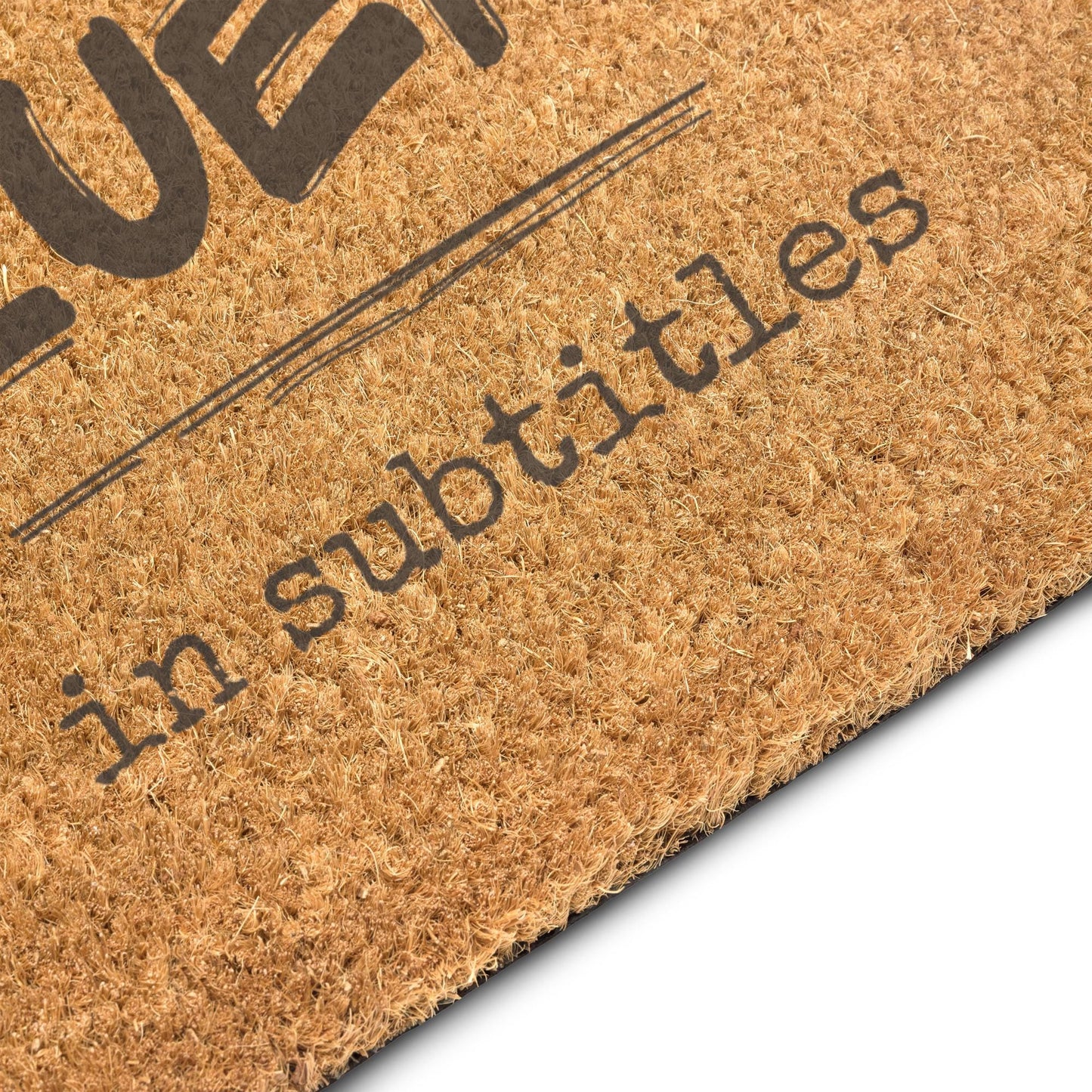 Fluent in Subtitles Coir doormat
