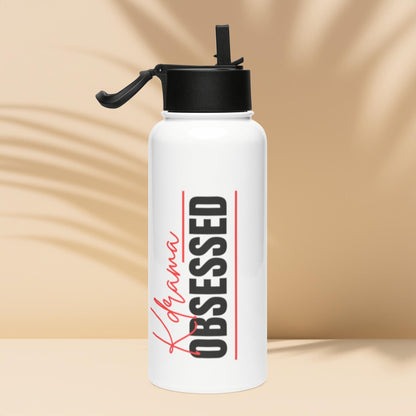 K-Drama Obsessed 32oz Water Bottle with Straw Lid