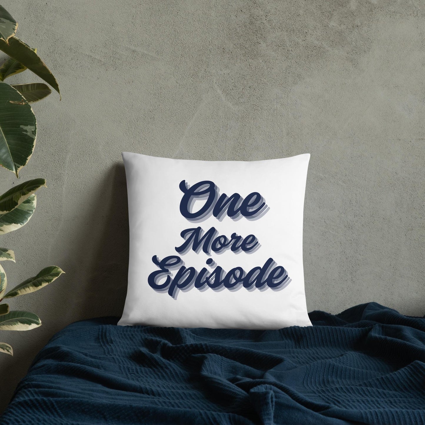 One More Episode Throw Pillow — K-Drama Fan Room Decor